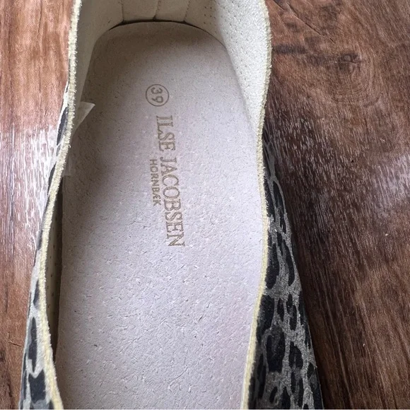 Ilse Jacobsen Tulip slip-on women flat sneaker shoe perforated leopard 39/9 - Picture 7 of 7
